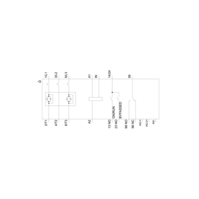 Siemens 3RW50556AB14 Soft Starter 200-480V 143A 110-250V AC Terminals de parafuso de saída analógica