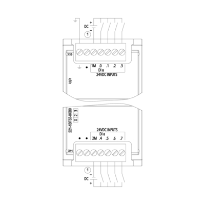 Módulo de expansão PLC de marca SIMATIC S7-1200 SM 1221
