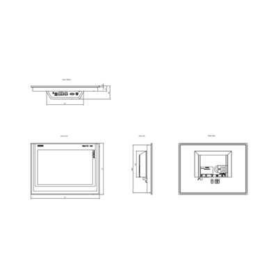 SIMATIC HMI TP1500 SmartPanel Touch 15 &quot;Widescreen TFT Display 6AV2124-0QC02-0AX1 para a Siemens