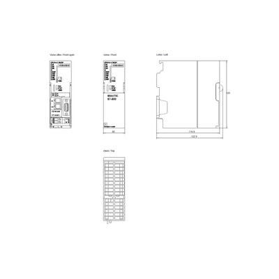 Excelente 6ES7315-2EH14-0AB0 SIMATIC S7-300 CPU 315-2PN/DP com 384KB de memória de trabalho