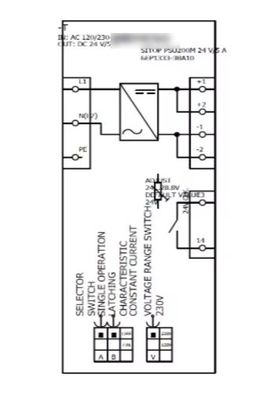 Memória Outro SITOP PSU200M Fornecimento de energia DC de fase única e dupla 24V/5A 6EP1333-3BA10