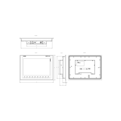 SIMATIC HMI KTP1200 Painel básico Função teclado/touch 12&quot; TFT Display 100% Original