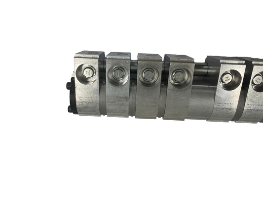 Bloco de Manifold de válvula de esferas de divisor de fluxo hidráulico de 8 portas para pressão no adaptador