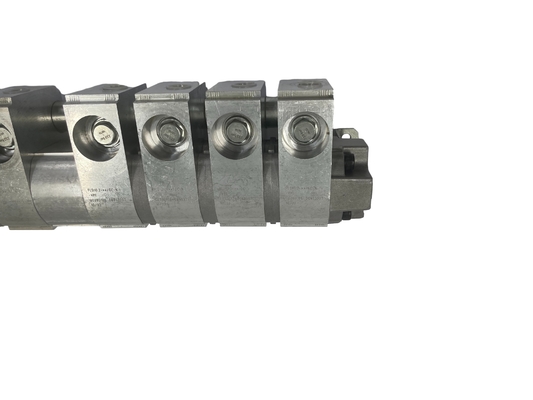 Bloco de Manifold de válvula de esferas de divisor de fluxo hidráulico de 8 portas para pressão no adaptador