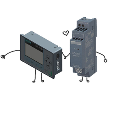 LOGO AM2 AQ Modulo de expansão analógico de 0-10V Controlador programável para máquinas padrão