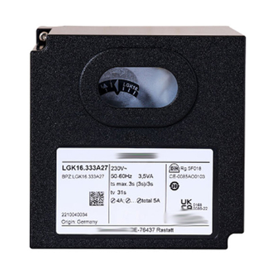 Display LED Siemens LOK16.650A27 Controlador de queimador de óleo e gás para queimadores de gás ou de dois combustíveis