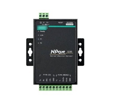 2 PORT 5230 Port RS-232/422/485 Serial Port Device Networking Server para MOXA