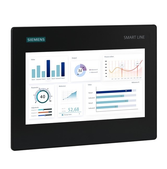 Siemens 6AV6648-0DC11-3AX0HMI Smart 700 IE V4 7 polegadas touch screen para rede Ethernet