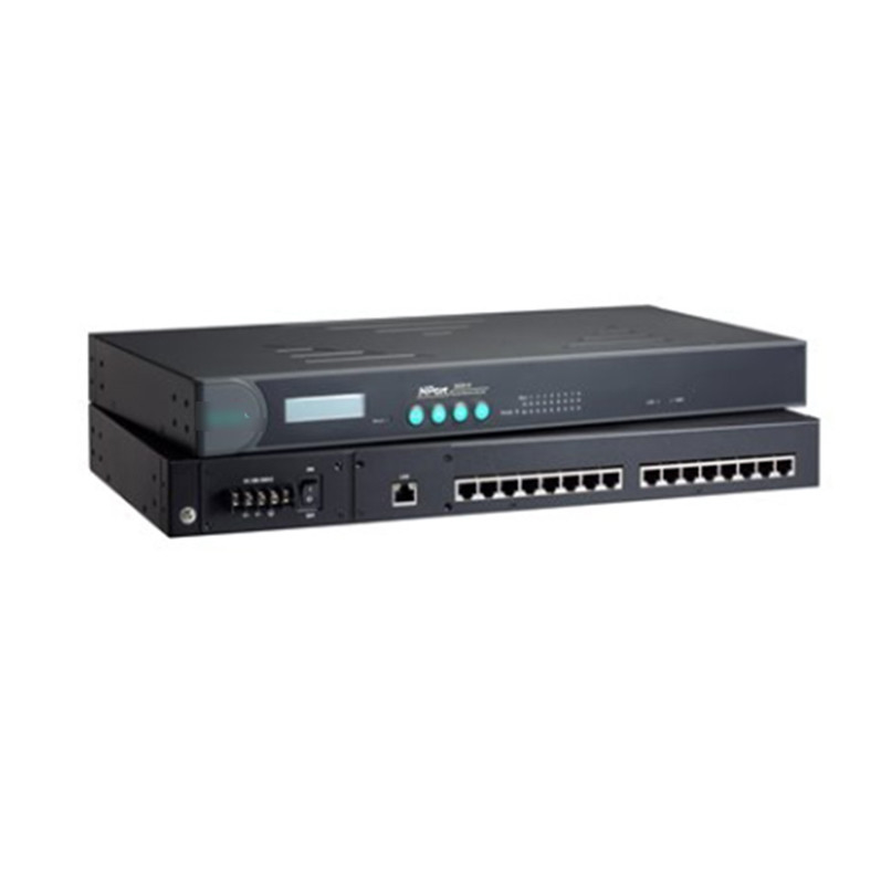 NPORT 5630-16 100 a 240 VAC ou 88 a 300 VDC Servidor Serial para MOXA DHL TNT UPS FEDEX EMS