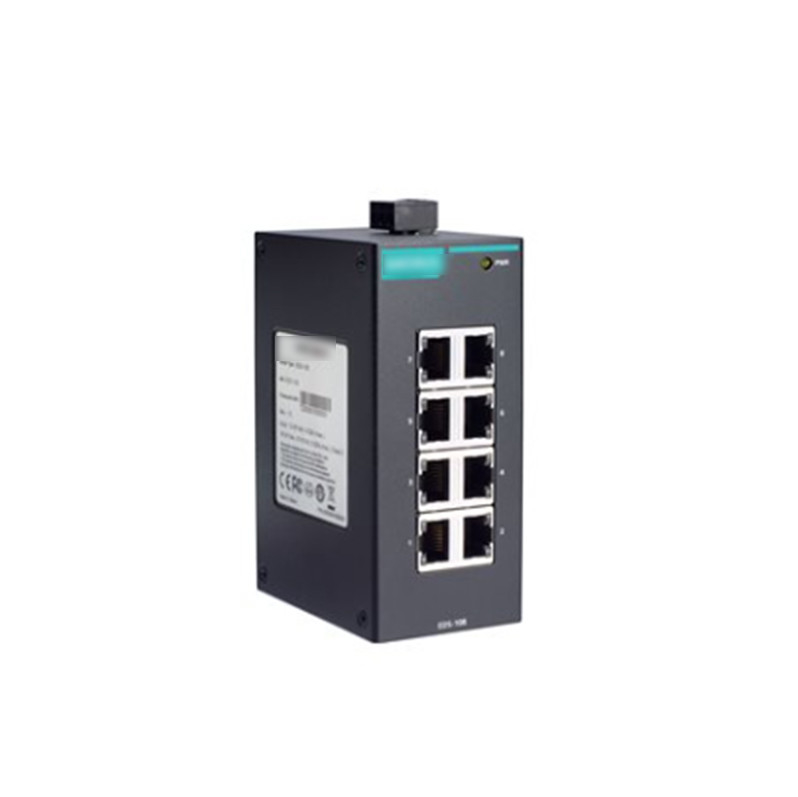 EDS-108 Interruptor Ethernet não gerenciado de 8 portas para montagem de guia de automação industrial MOXA