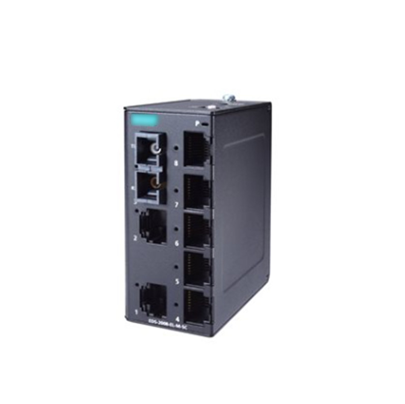 MOXA EDS-2008-EL Comutador Ethernet não gerenciado de 8 portas para soluções de automação industrial