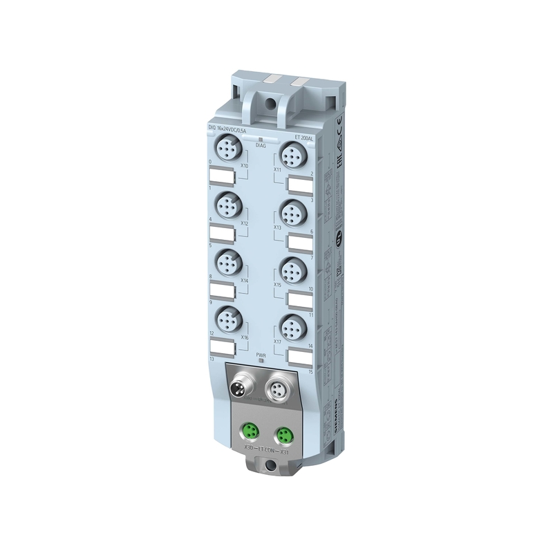 6ES7143-5AH00-0BA0 DIQ 16x24 V DC/0,5 A IP67 Siemens ET 200AL Módulo de ligação com 1