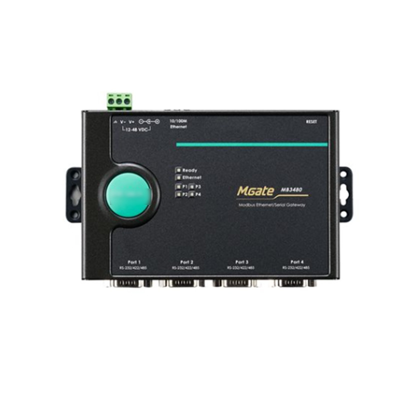 1 Porta Serial Padrão para Ethernet Modbus Gateway MGATE MB3180 para MOXA