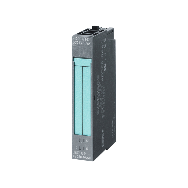 Siemens ET 200S 4DQ 24 V DC/0,5 A HF 4 DO Alta característica 24 V DC/0,5 A 6ES71324BD000AB0