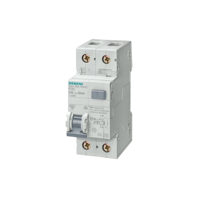 Interruptor de distribuição de baixa tensão da Siemens FI/LS AC 30MA 1 N-P C6 4.5KA5SU1353-1KK06