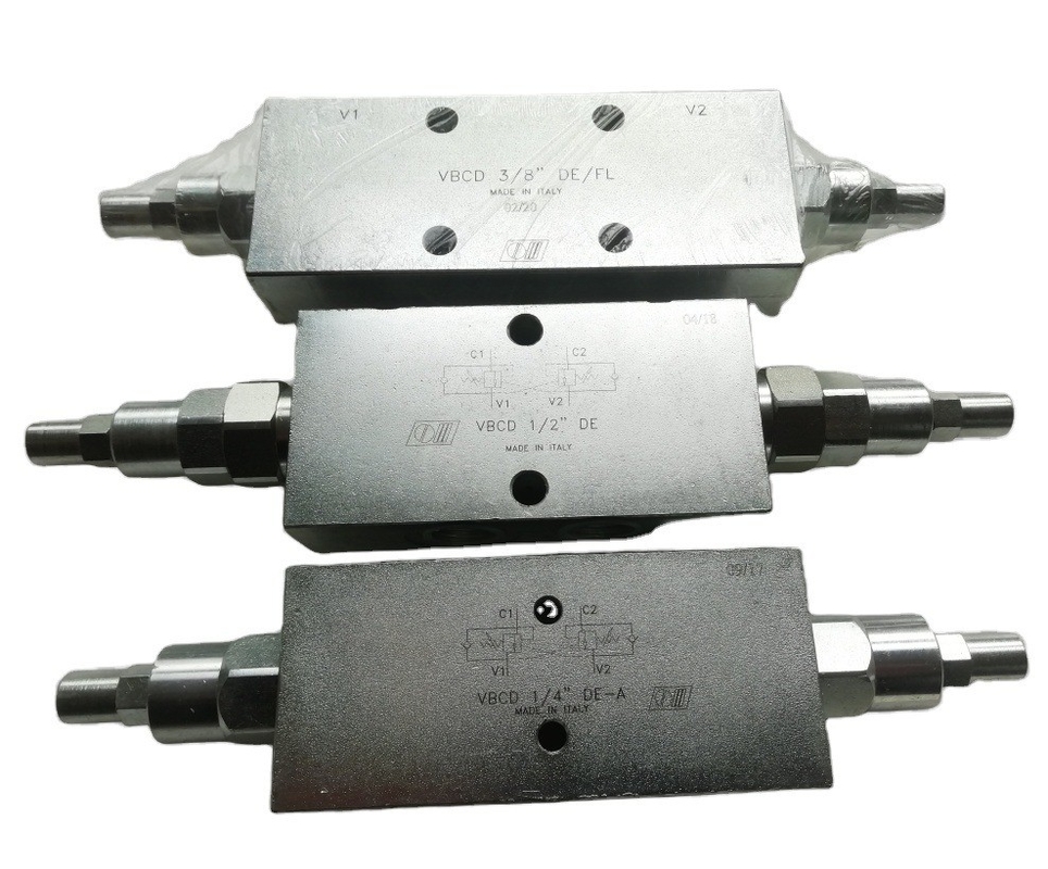Válvula de contra-equilíbrio VBCD 1/4&quot; DE/A para pressão máxima de 350 bar