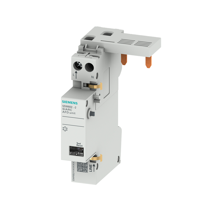 Bloco de interruptor de segurança contra incêndio AFDD 1-16A 230V para disjuntores Siemens 5SM6021-2