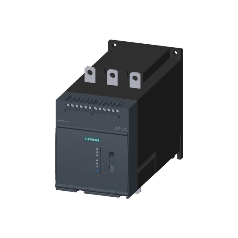 Siemens 3RW50556AB14 Soft Starter 200-480V 143A 110-250V AC Terminals de parafuso de saída analógica