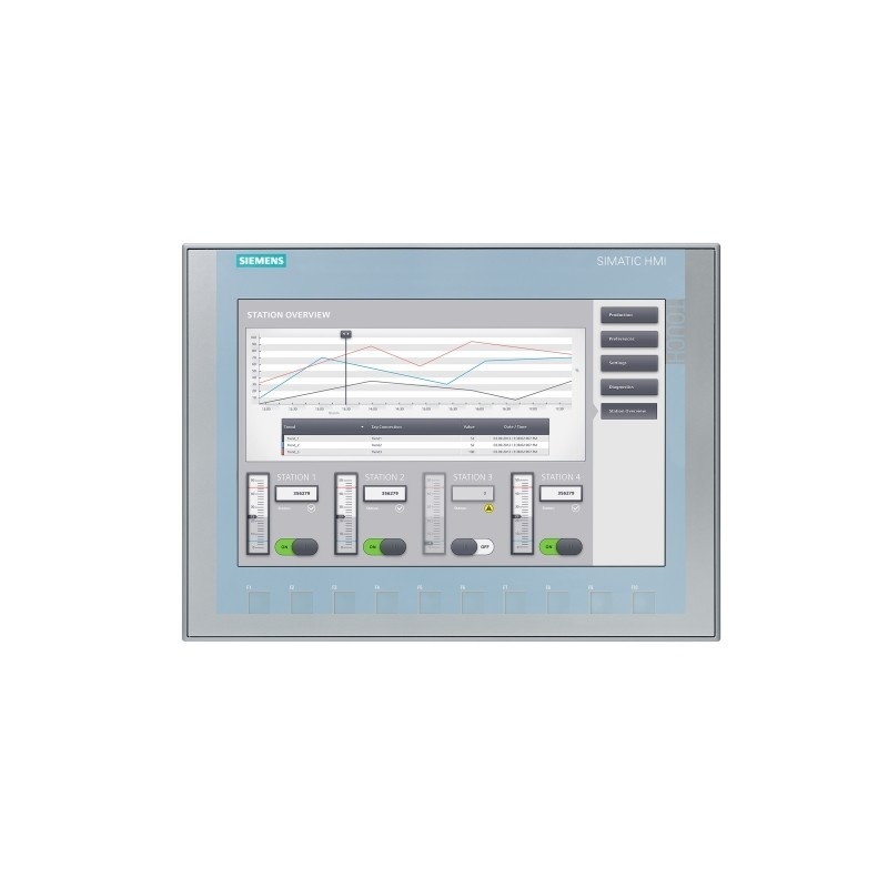 SIMATIC HMI KTP1200 Painel básico Função teclado/touch 12&quot; TFT Display 100% Original