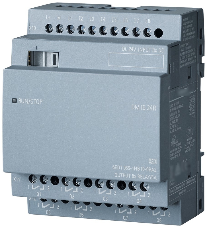 LOGO V8.1 12/24RCE Controlador programável com módulo hospedeiro 6ED1052-1HB00-0BA8 e RCE